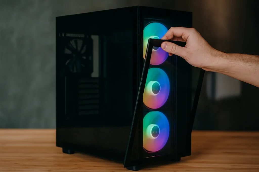 Foto real Gabinete Gamer NZXT H7