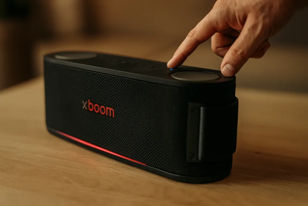 Detalhe real LG Xboom Bounce