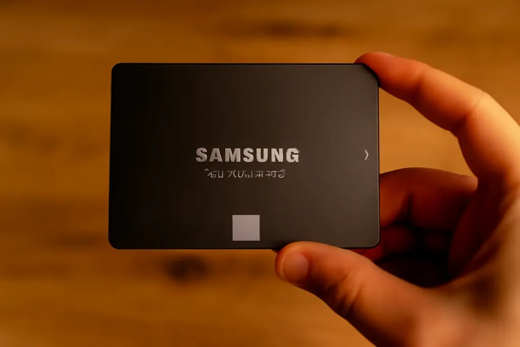 Detalhe real SAMSUNG SSD 870 EVO 500GB