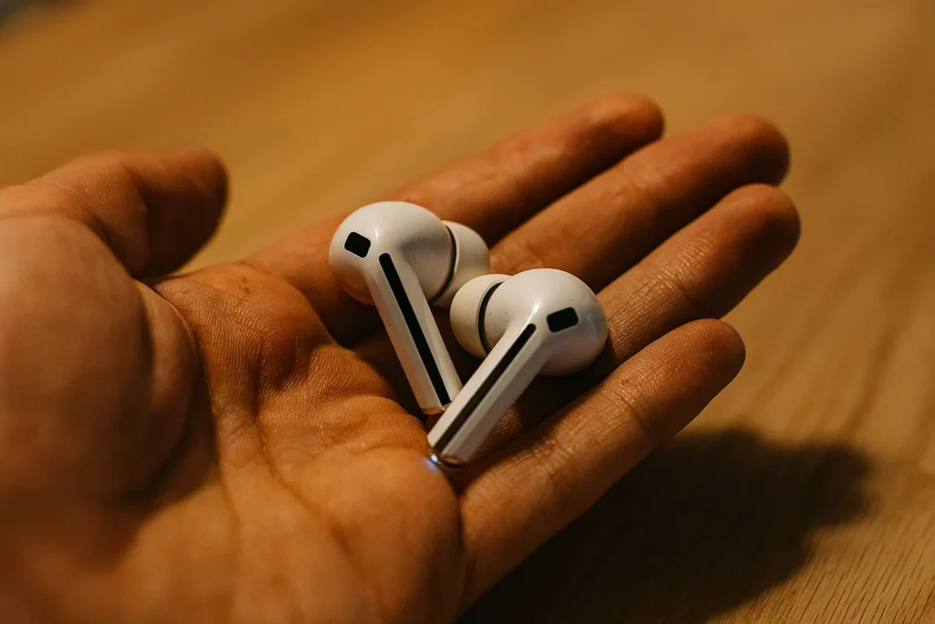 Foto real Samsung Galaxy Buds3 Pro