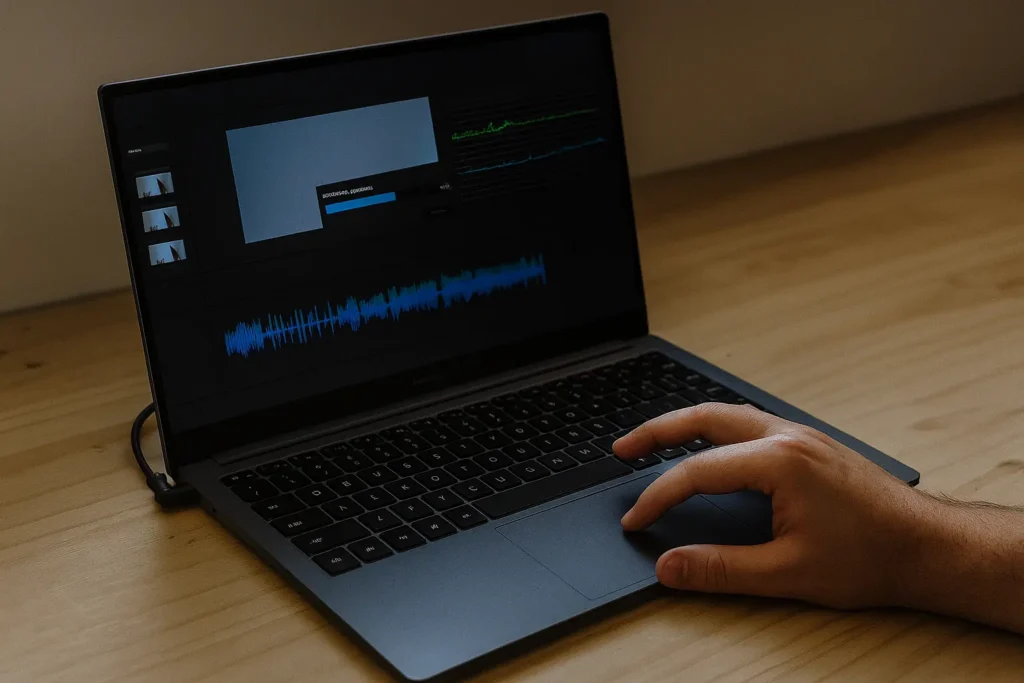 Close-up Samsung Galaxy Book4 i5