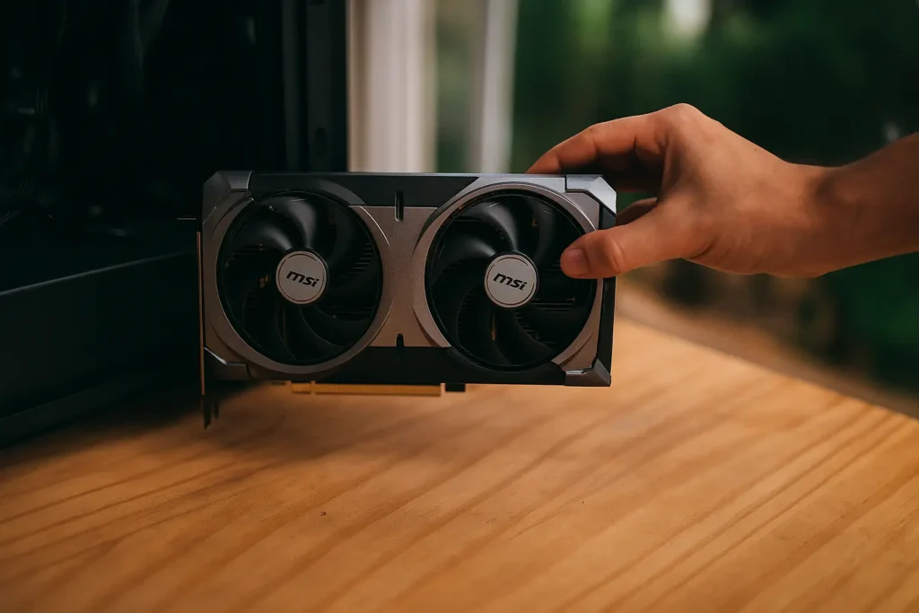 Foto real MSI RTX 5060 Ti 16G