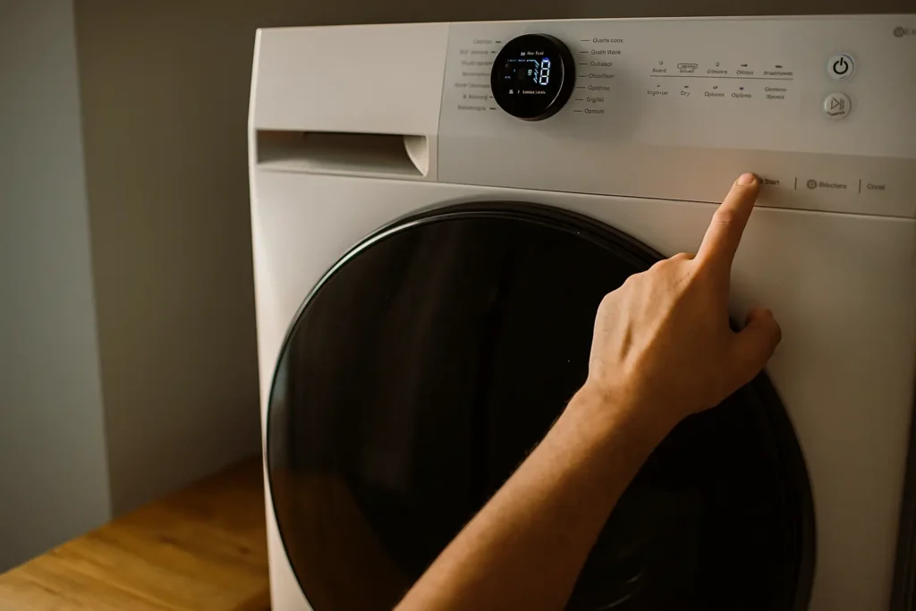 Detalhe real Lava e Seca Midea 10,5kg