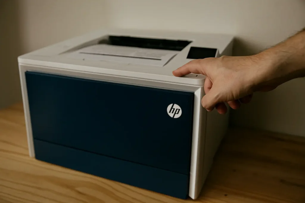 Detalhe real Impressora HP LaserJet Pro 4203DW
