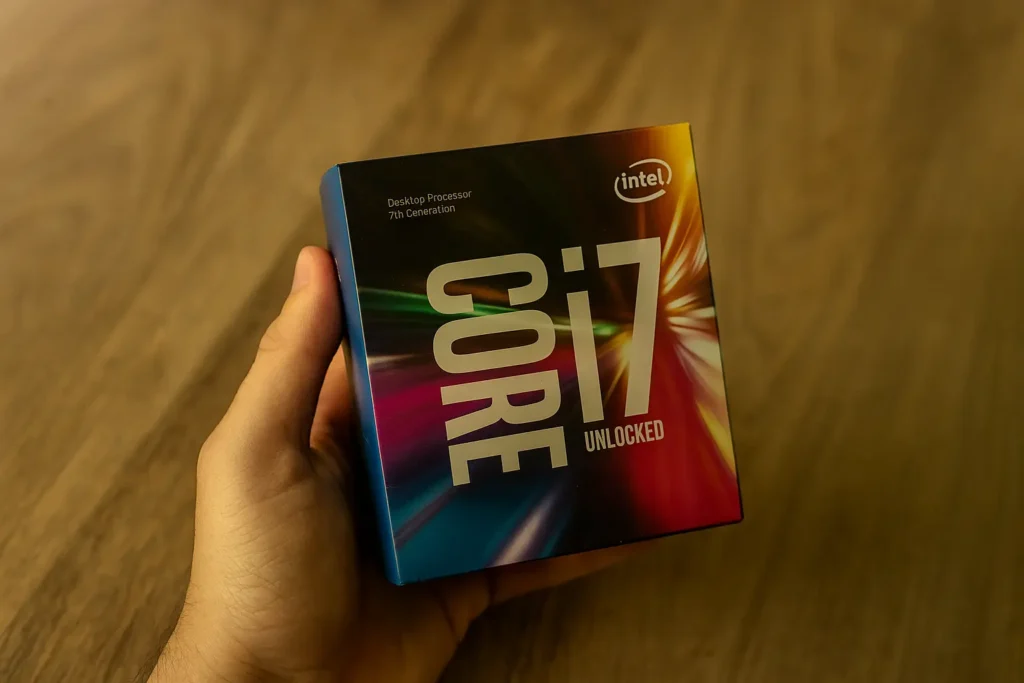 Foto real Intel Core i7-7700K Processador