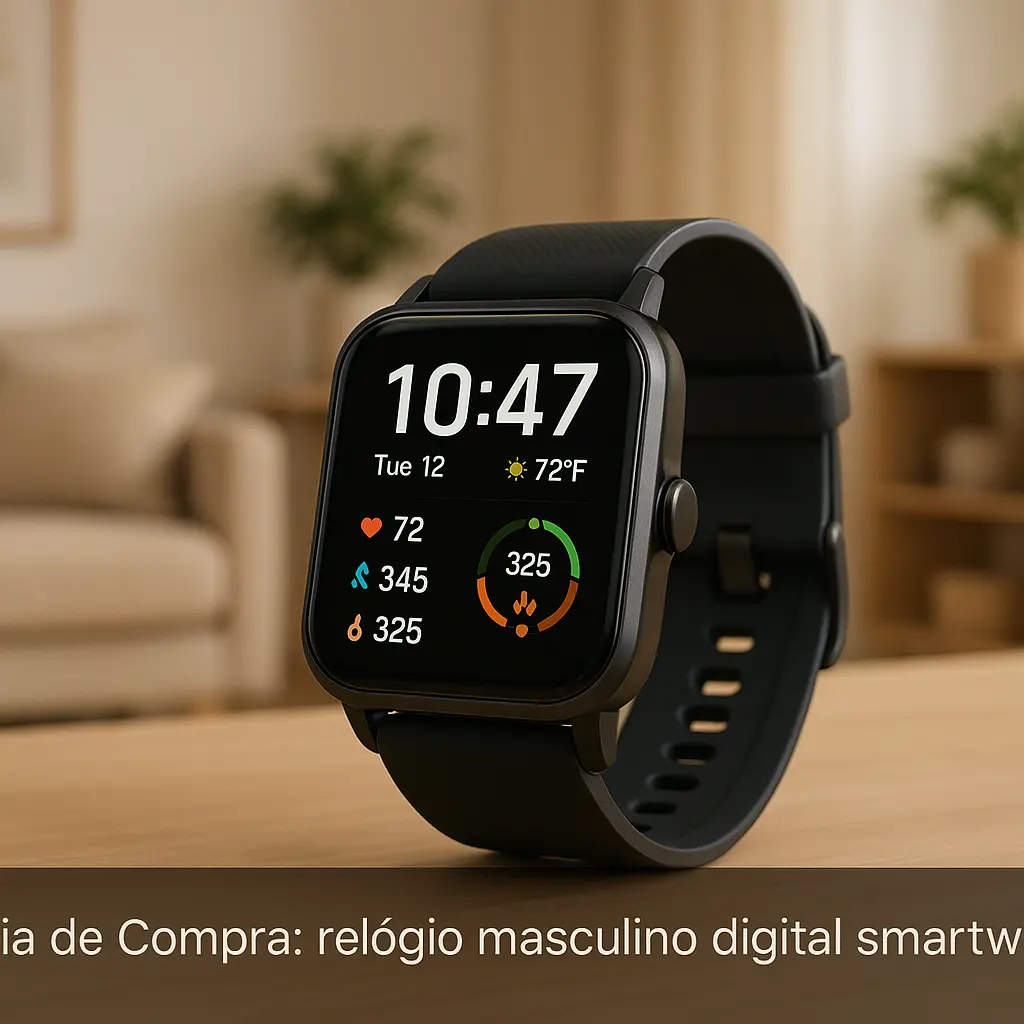 5 Smartwatches Masculinos Digitais com Funções Avançadas