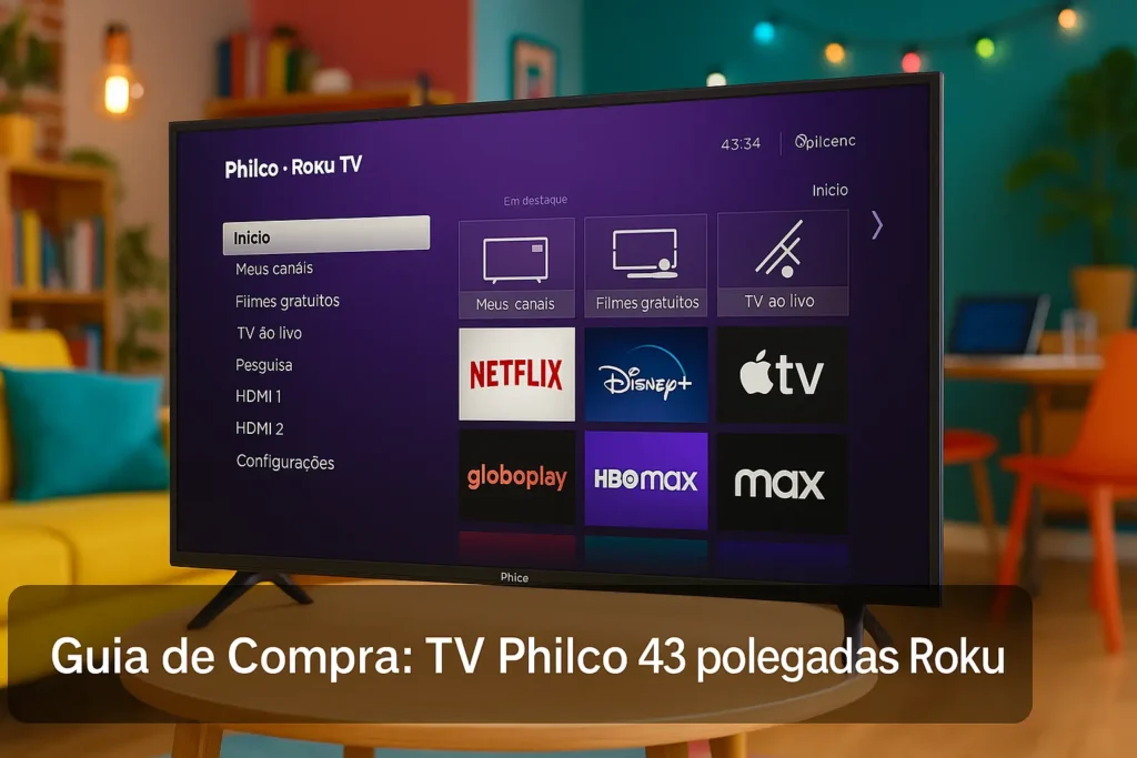 Guia de Compra: 5 TV Philco 43 polegadas Roku com Imersão Garantida