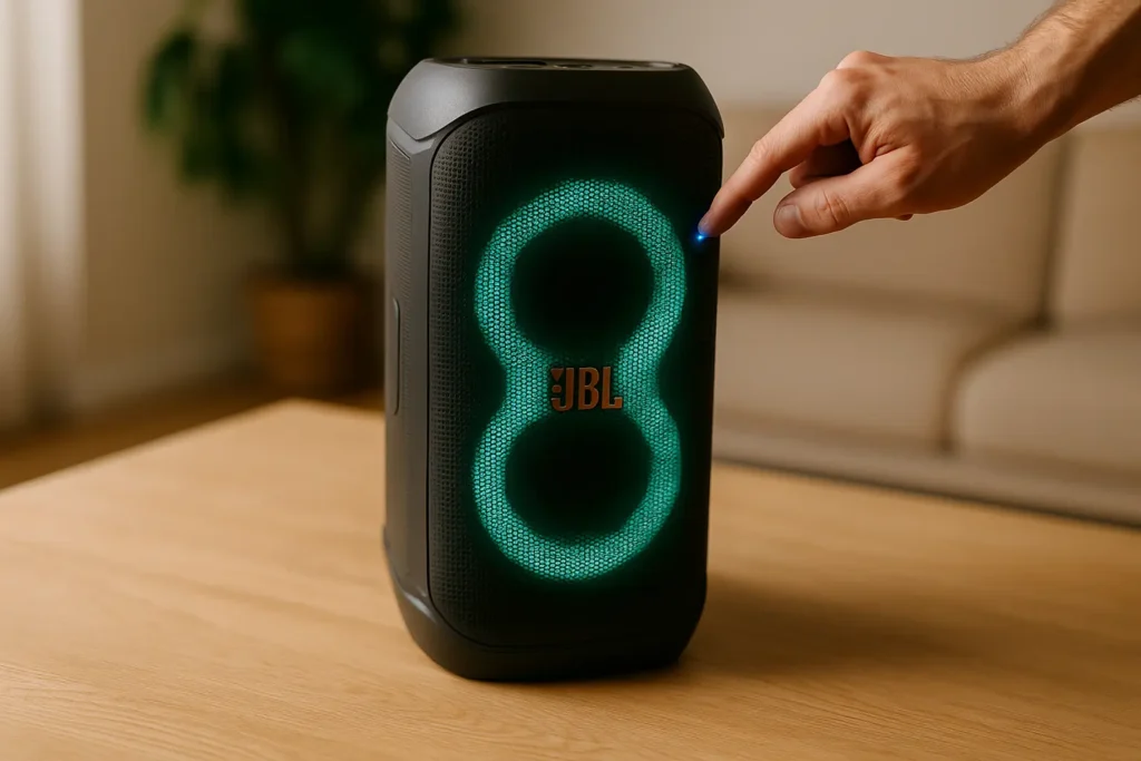 foto real da Caixa de Som Bluetooth JBL Partybox Stage 320
