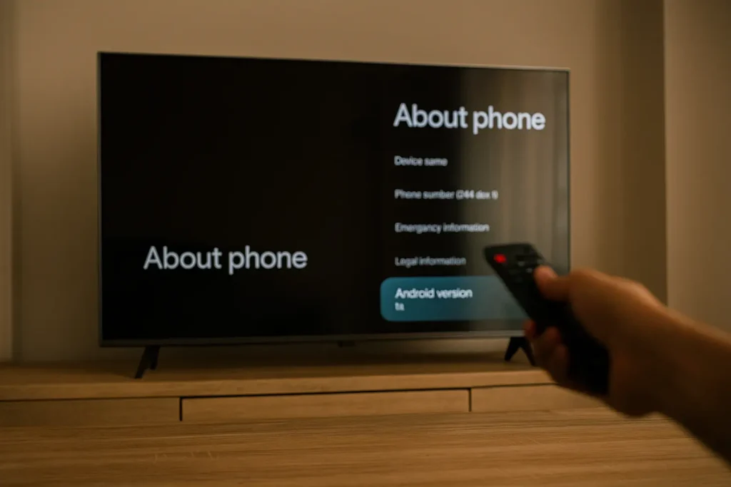 Foto real do Hisense Smart TV