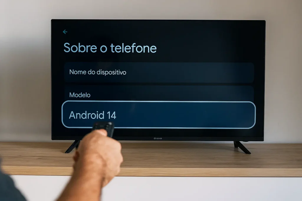 Foto real do Smart TV Aiwa 50