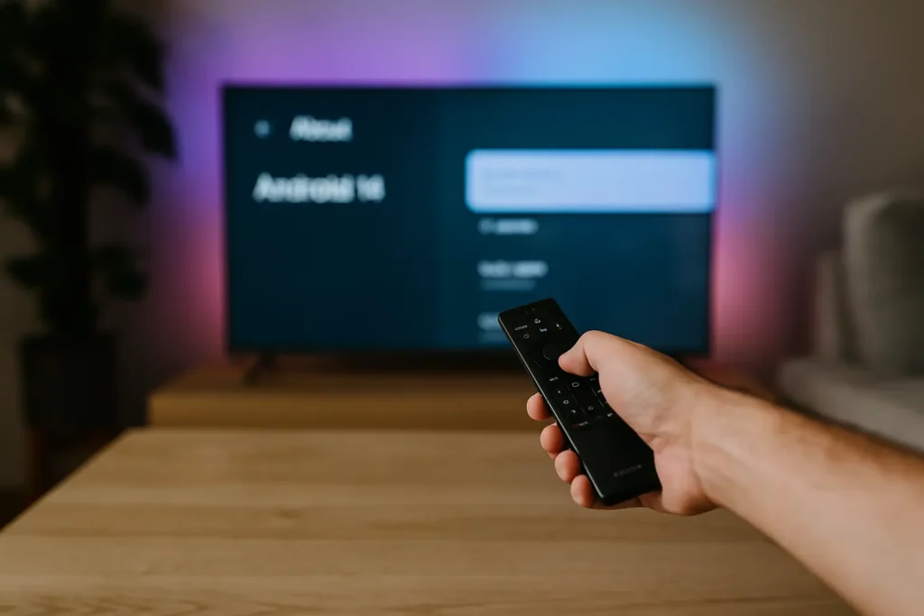 Foto real do Smart TV Philips