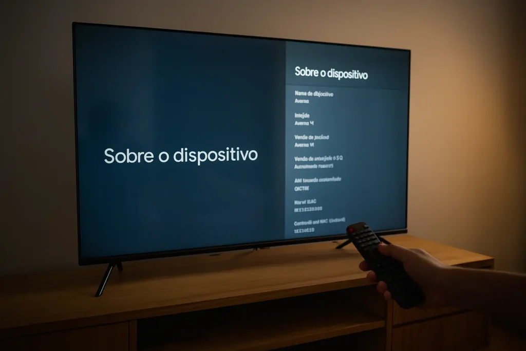 Foto real da SmartTV Aiwa 55