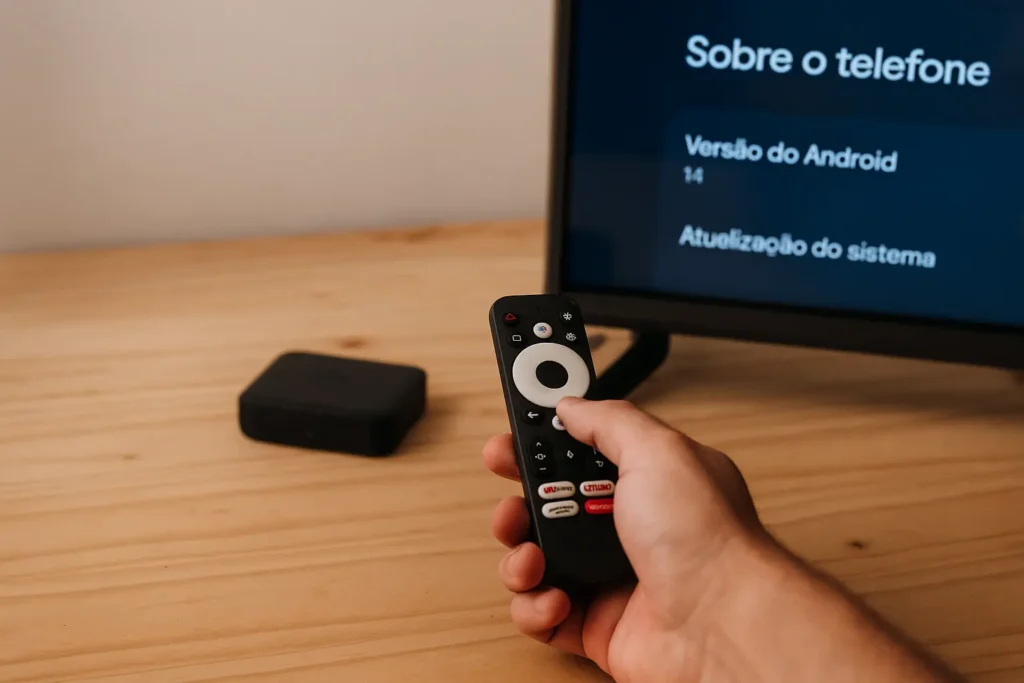 foto real do Tv Box 4K ZTE