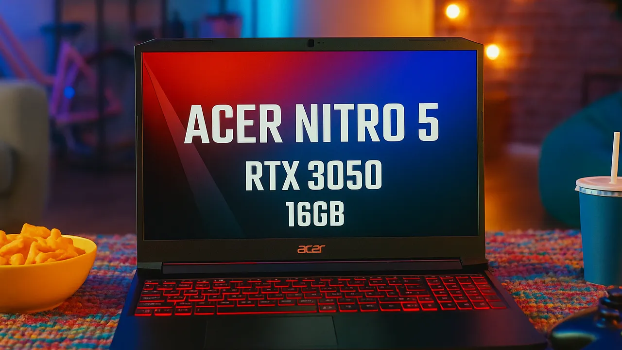 6 notebooks Acer Nitro 5 RTX 3050 16GB por menos de R$7.500