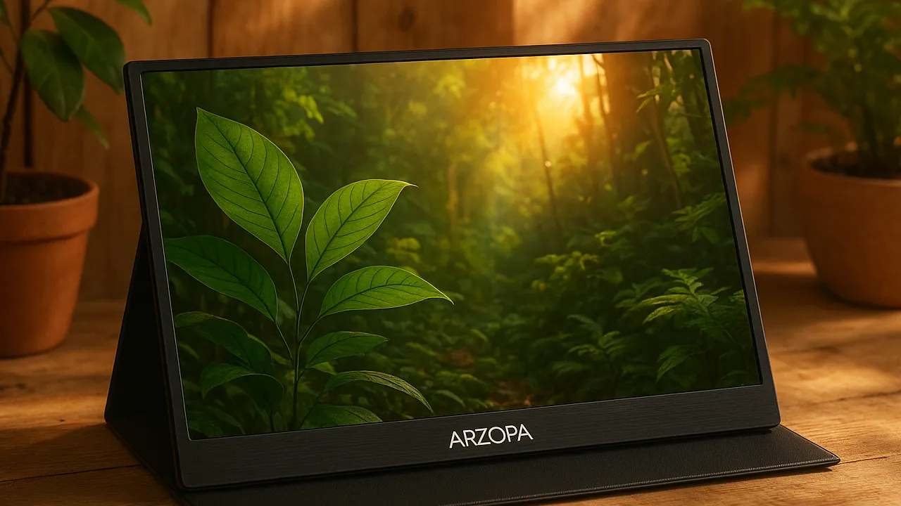 melhor monitor portátil arzopa 16.1 custo beneficio