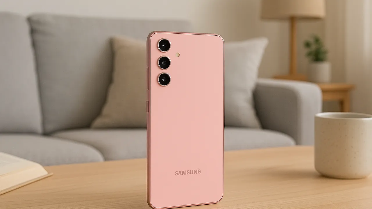 Melhor celular Samsung A55 256GB rosa com IP67 e Nightography