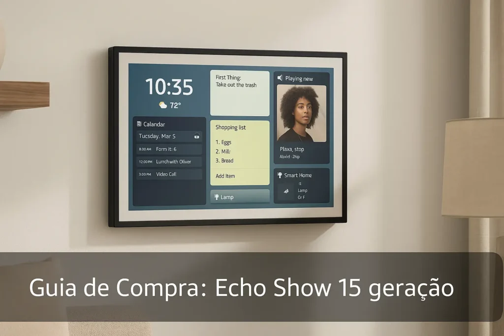 Guia de Compra: 5 Melhores Echo Show 15 Geração com Excelente Avaliação