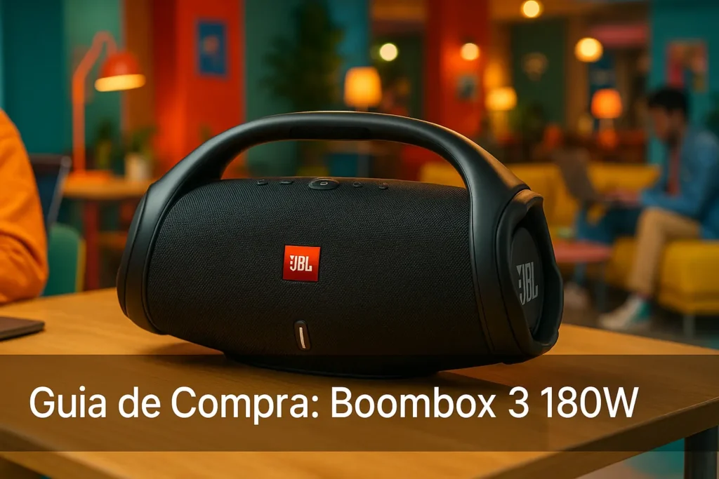 5 Melhores Boombox 3 180W para Levar o Som Onde Você For