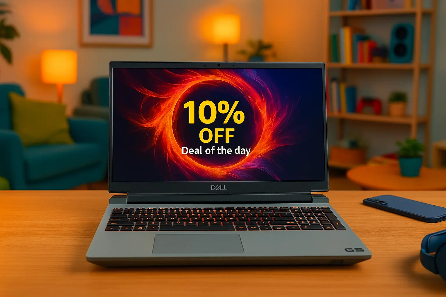 Notebook Gamer Dell G15 com 10% OFF em oferta do dia na Amazon