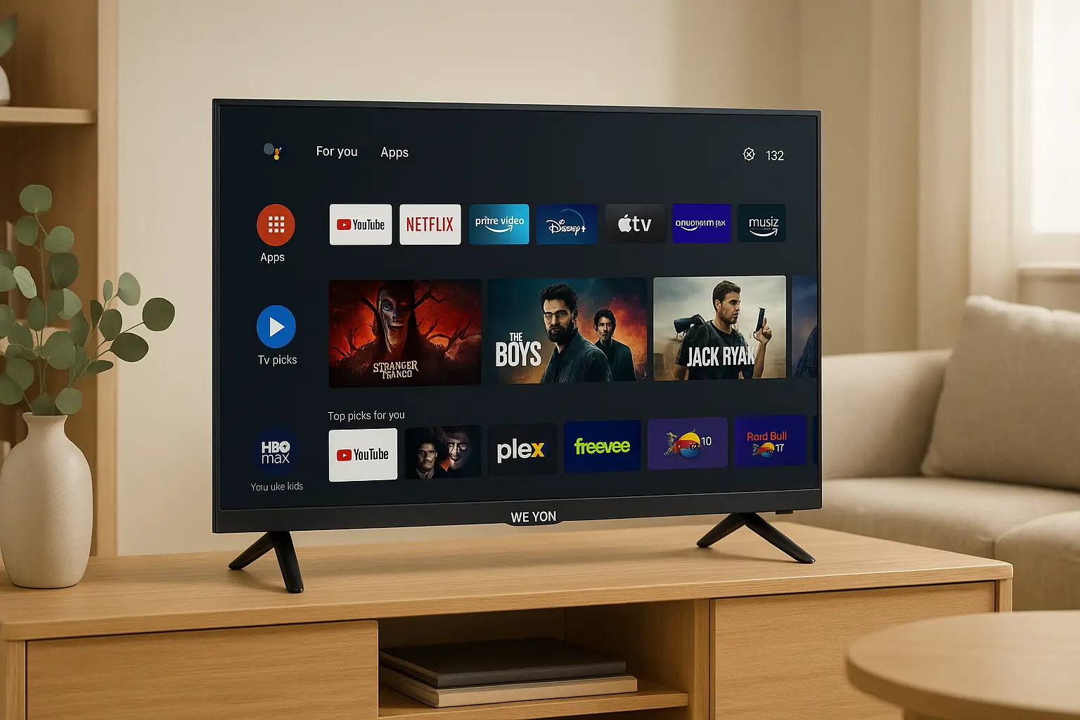 Smart TV WEYON 32" tem 10% de desconto em oferta na Amazon