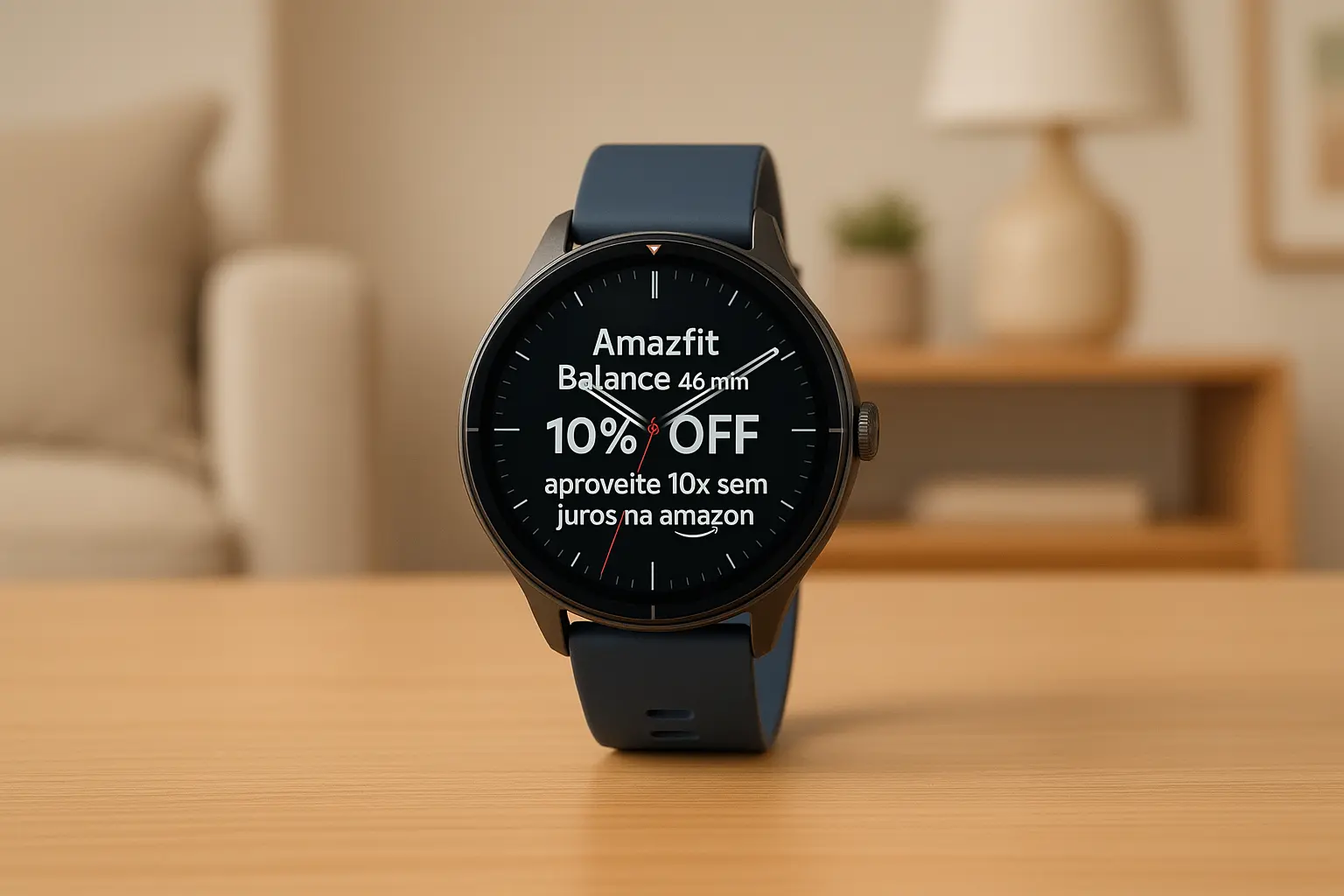 Amazfit Balance 46mm com 10% OFF; aproveite 10x sem juros na Amazon