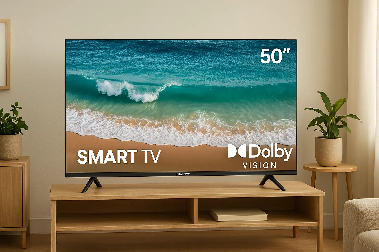 Hisense Smart TV 4K 50" com Dolby Vision na Amazon