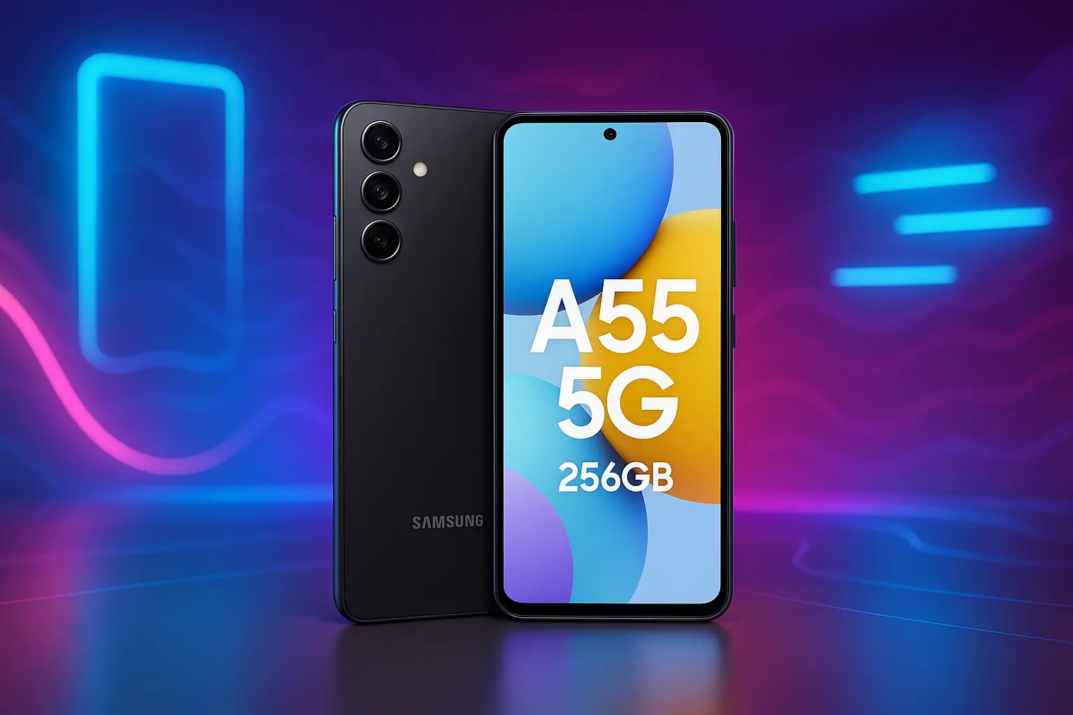 6 celular Samsung A55 5G com desempenho turbinado