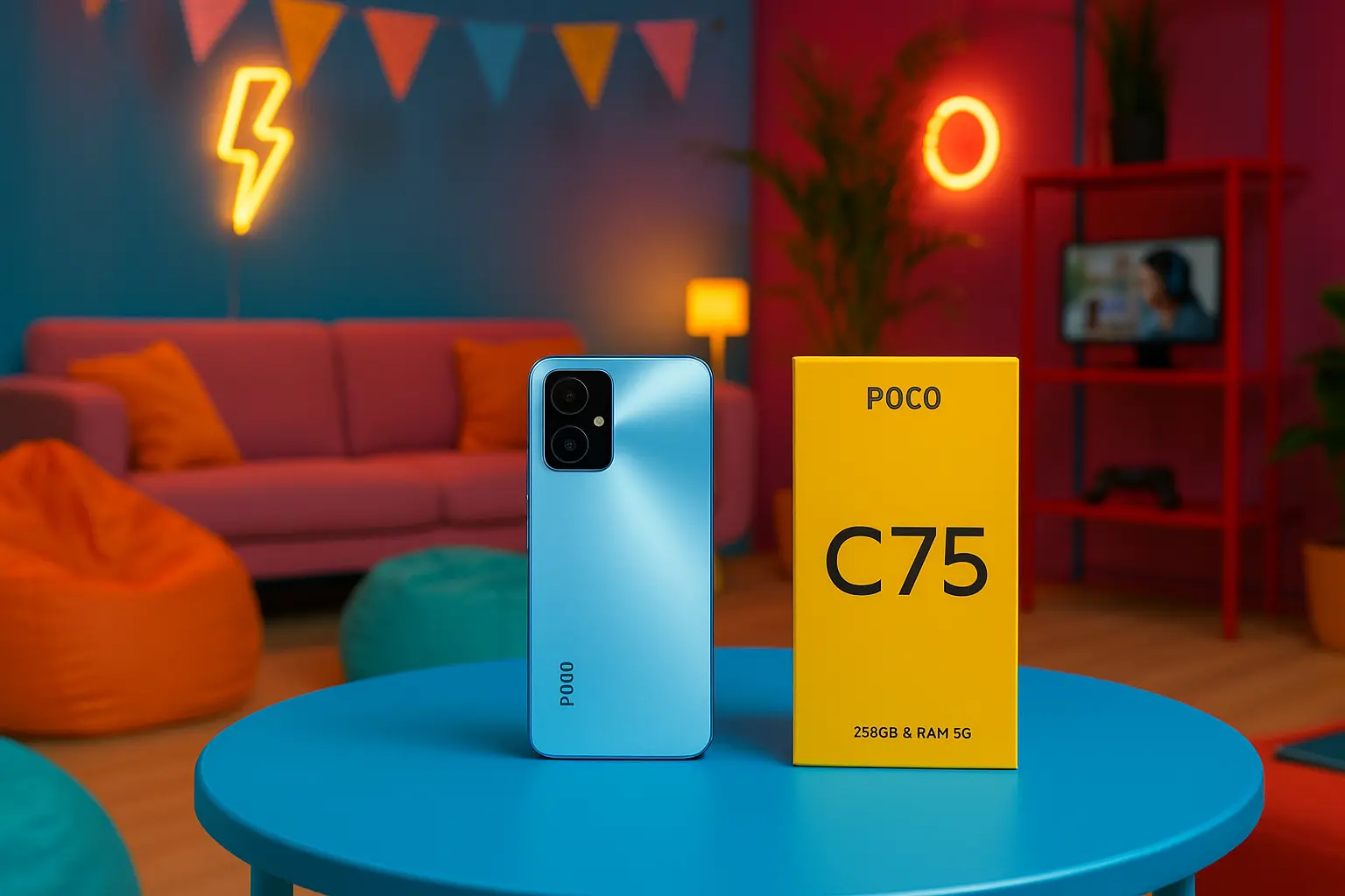 Poco C75 256GB 8 RAM 5G barato e confiável para todos os bolsos