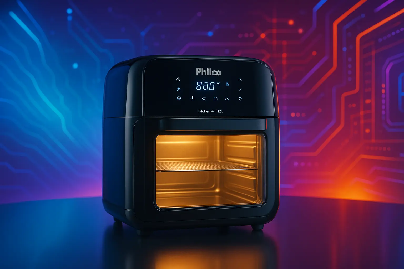 Air fryer oven Philco kitchen art 12l digital kfr02 127v baratos e bons mais vendidos no Brasil