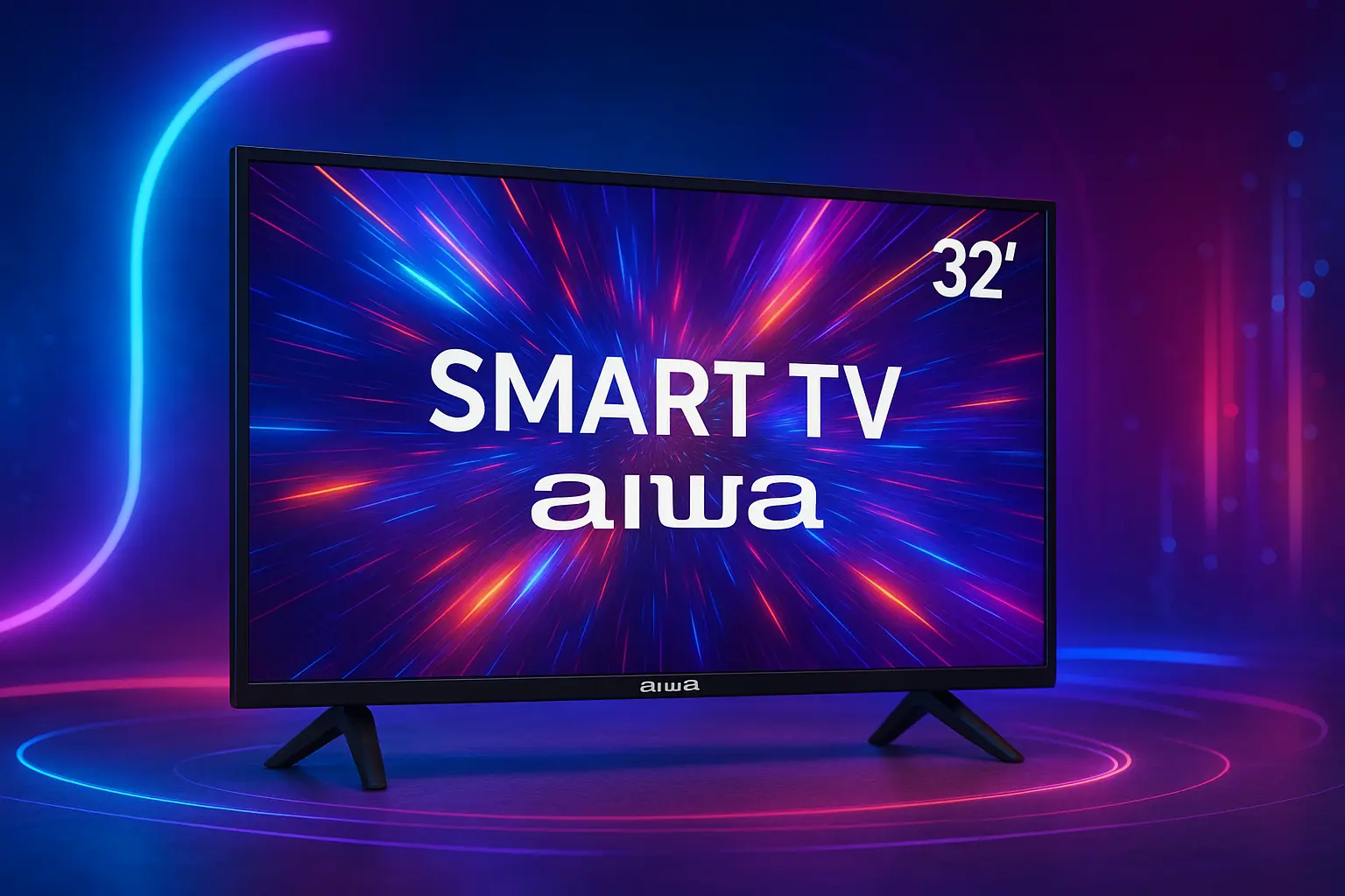 Design premium: 6 smart TV 32 polegadas Aiwa por preço justo