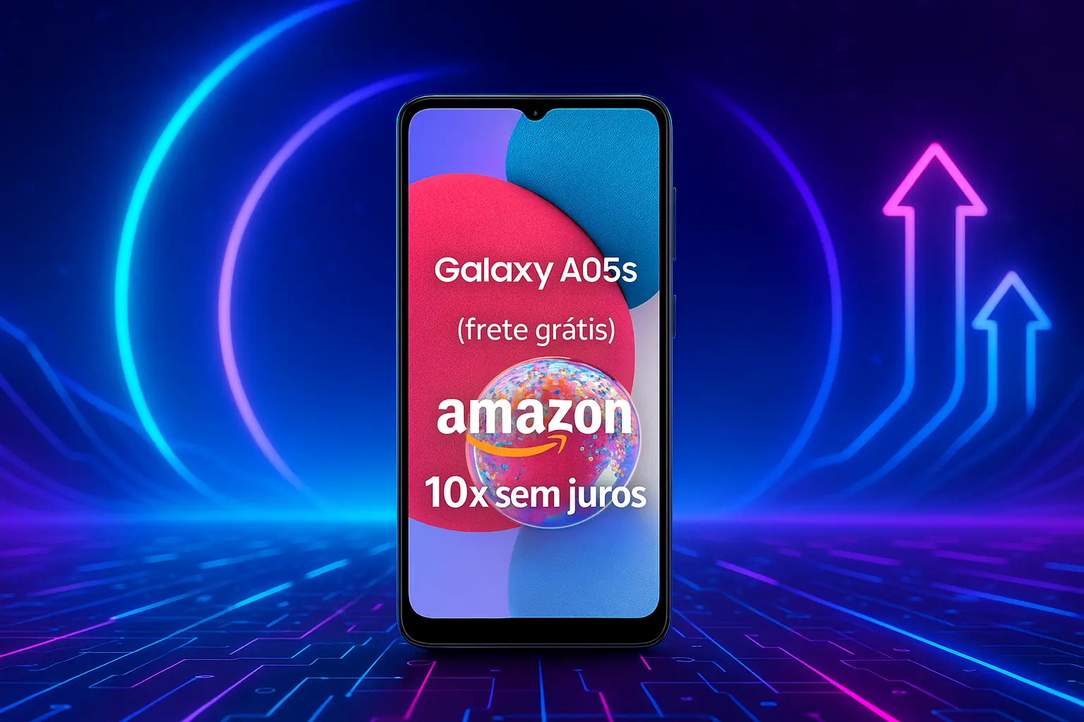 Galaxy A05s com frete grátis e 10x sem juros na Amazon