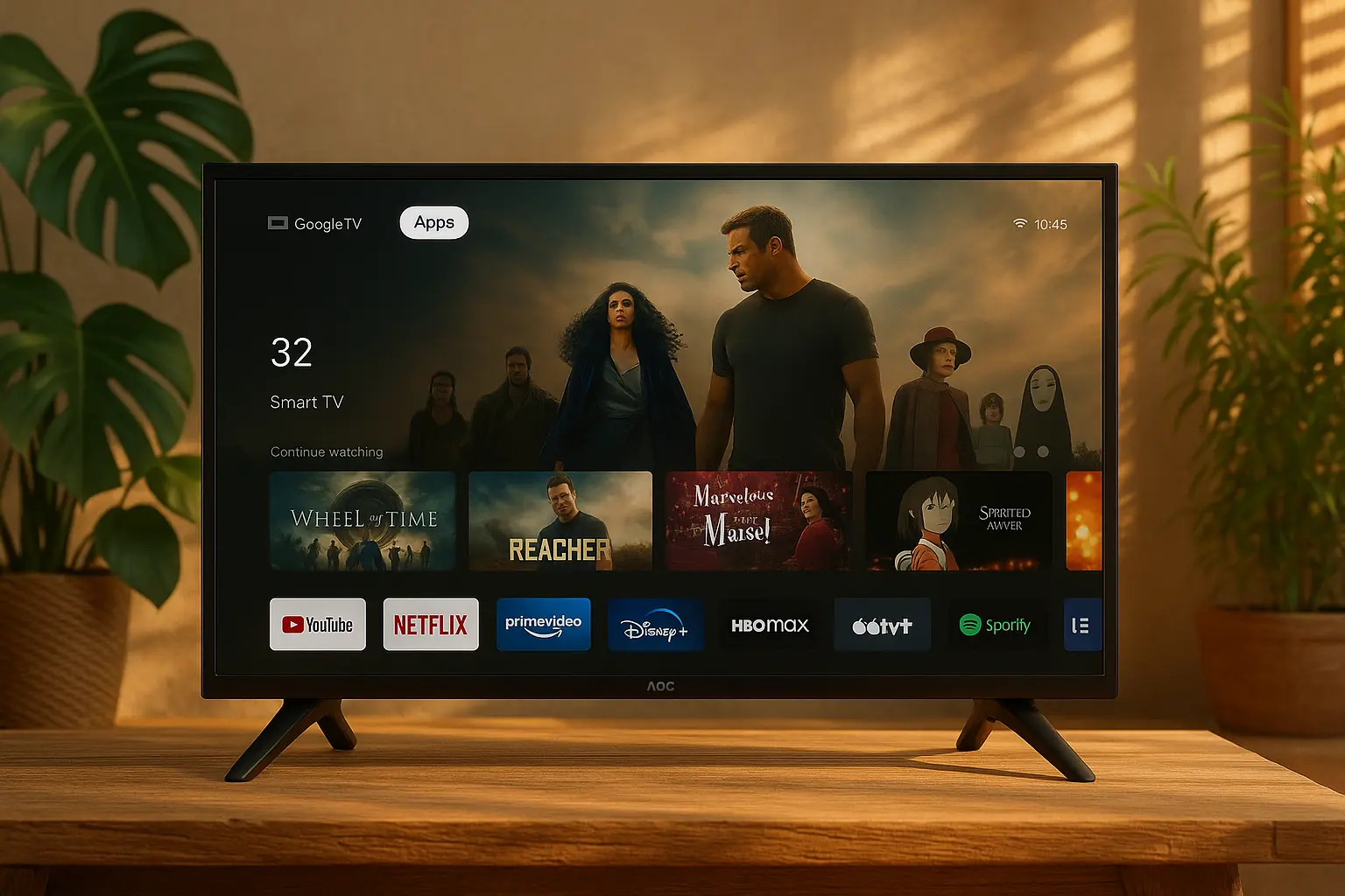 Smart TV AOC 32" cai de R$938 para R$844 com 10% OFF na Amazon