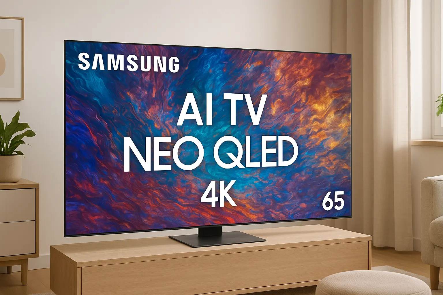 Tela infinita: 6 Samsung AI TV 65 Neo QLED 4K com display premium