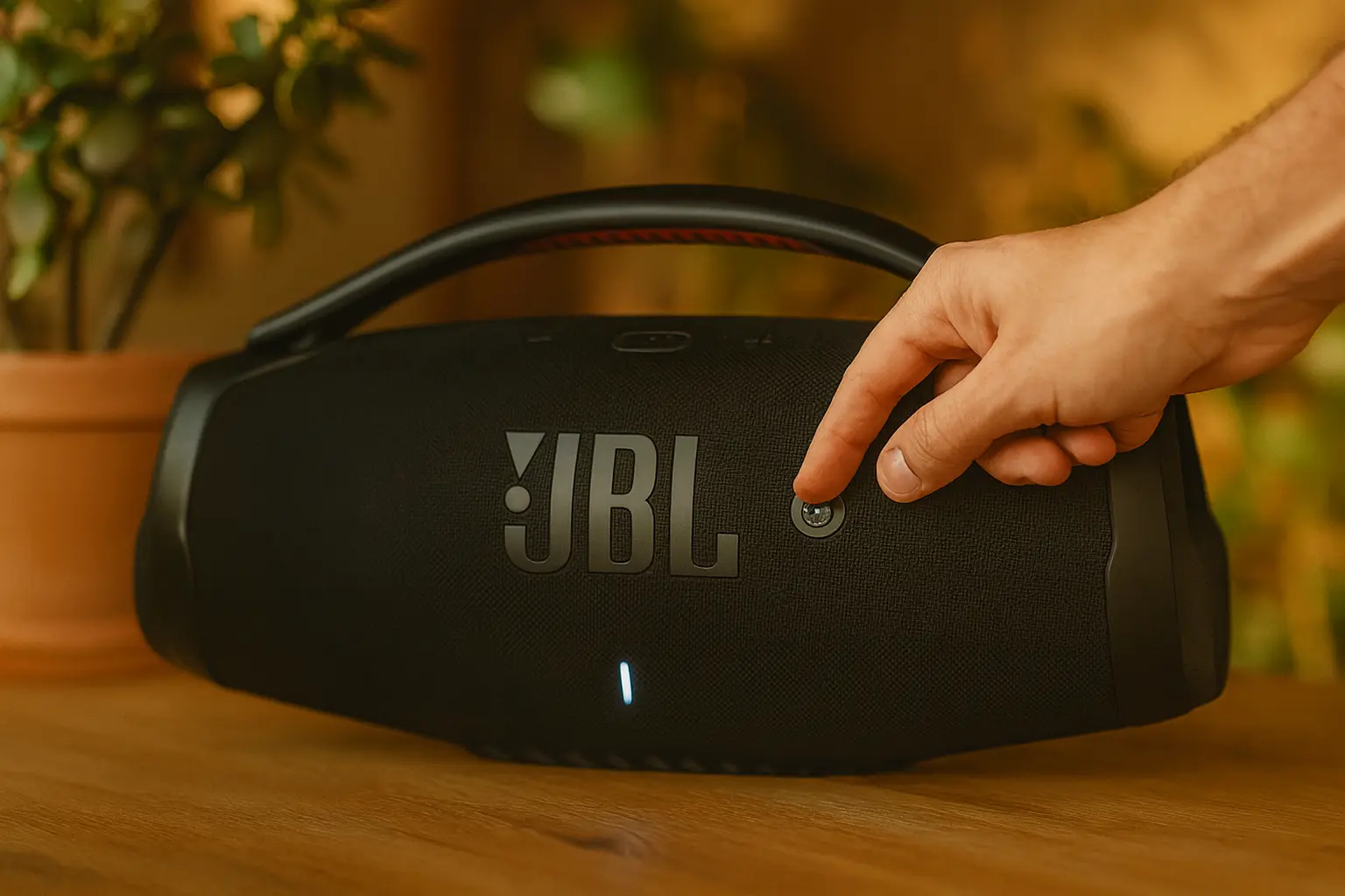 Som potente: 3 JBL Boombox 3 Wi-Fi para áudio imersivo