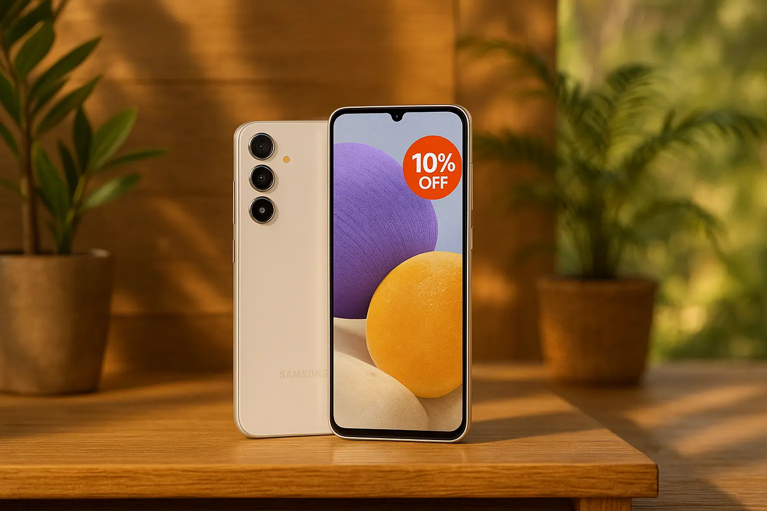 Samsung Galaxy A36 5G com 10% OFF e Branco em estoque na Amazon