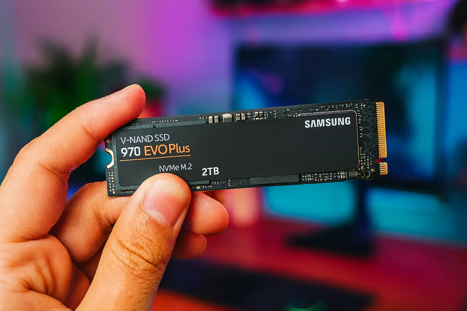 Samsung 970 EVO Plus NVMe 2 TB no dia a dia: testes de jogos, apps e eficiência.