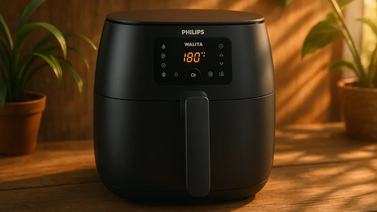 6 Air Fryer Philips Walita XL 1000 prontos para viagem com bateria duradoura