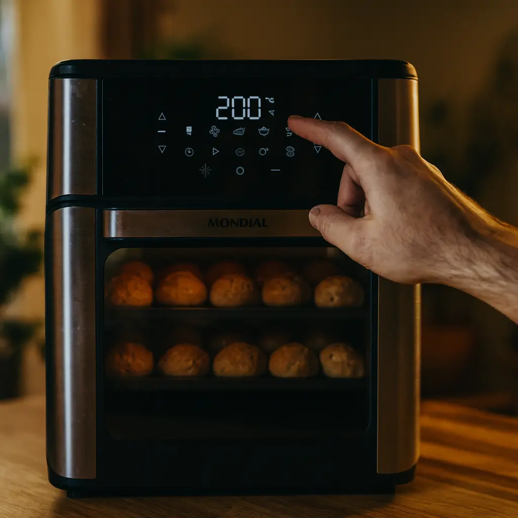 3 air fryers Oster e Mondial com forno de 12L