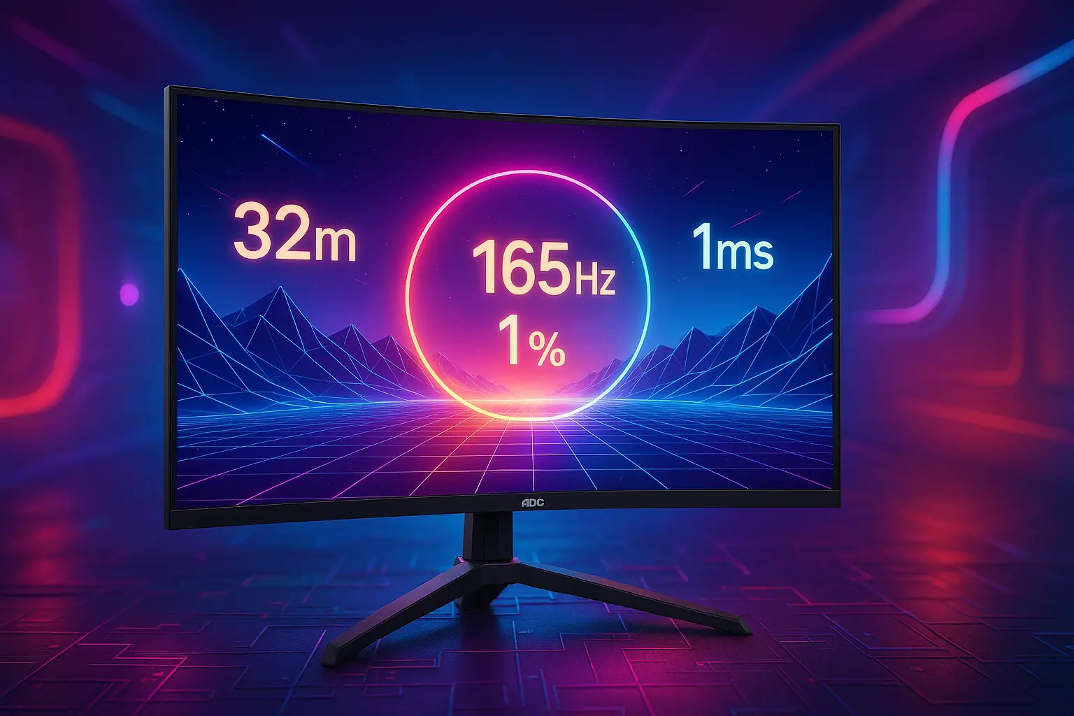 Monitor Gamer AOC Agon 32" Curvo 165Hz 1ms com 13% OFF na Amazon