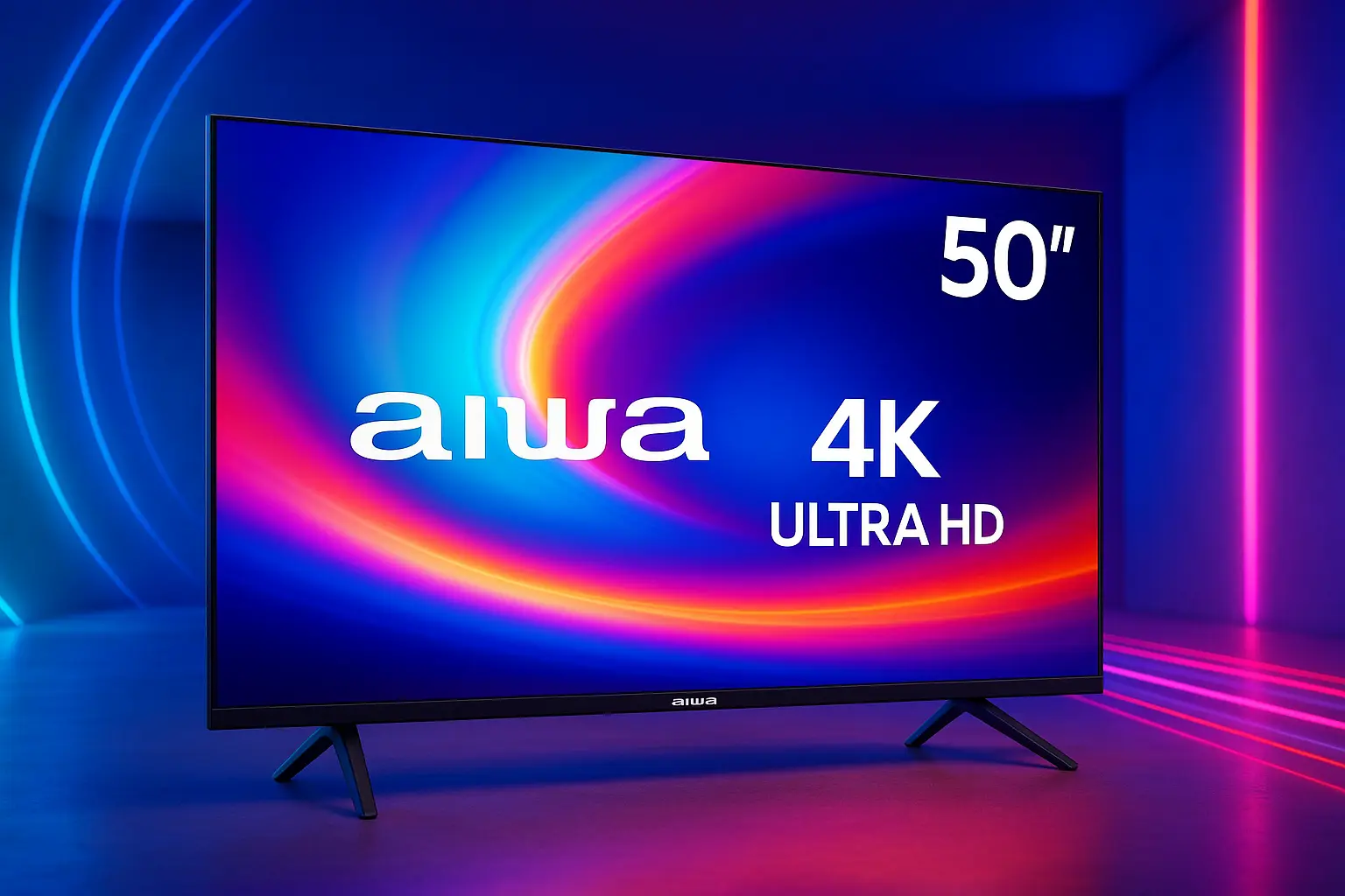 Melhor TV Aiwa 50 com borda ultrafina e Dolby Audio