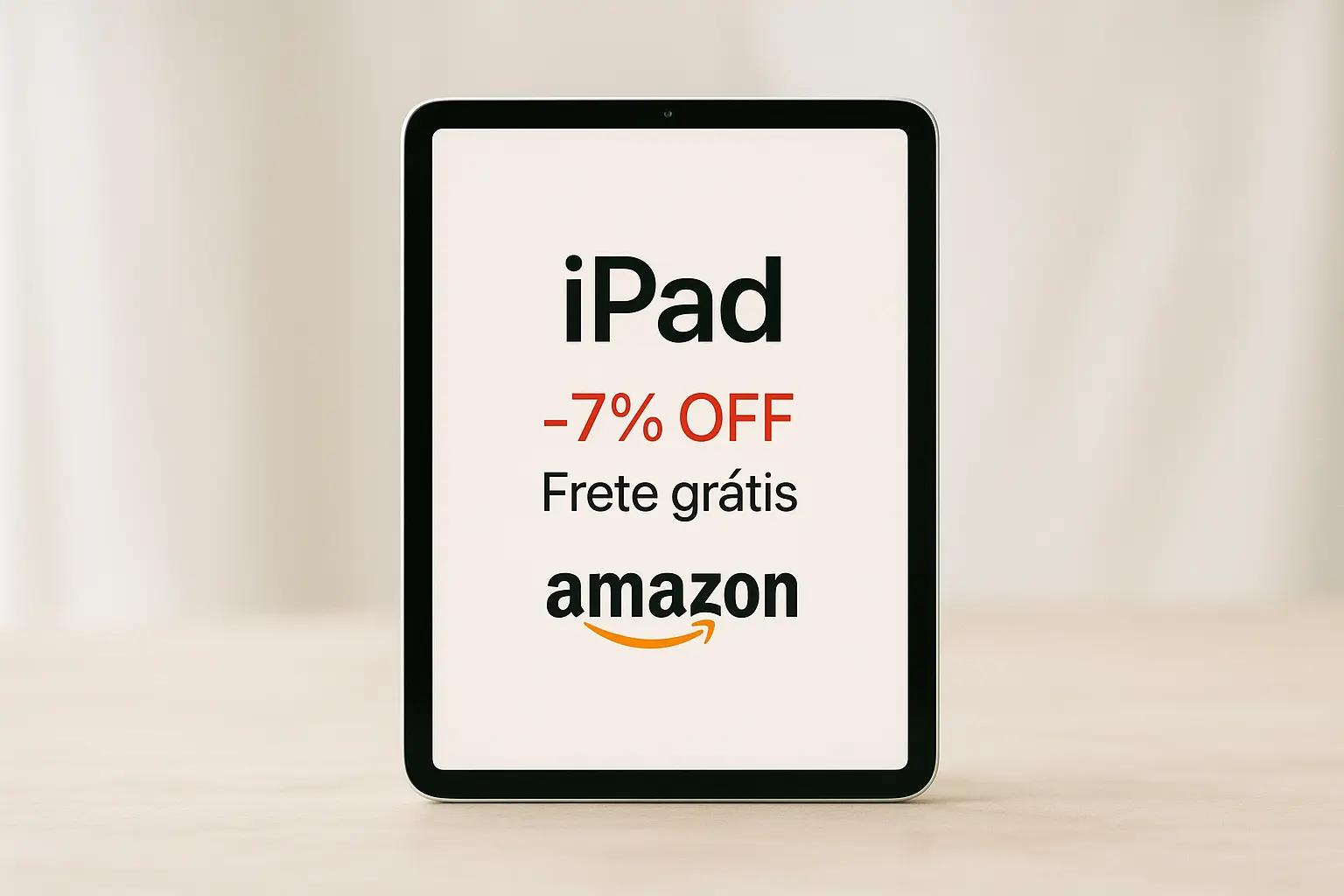 Apple iPad 2025 com 7% OFF e frete grátis na Amazon