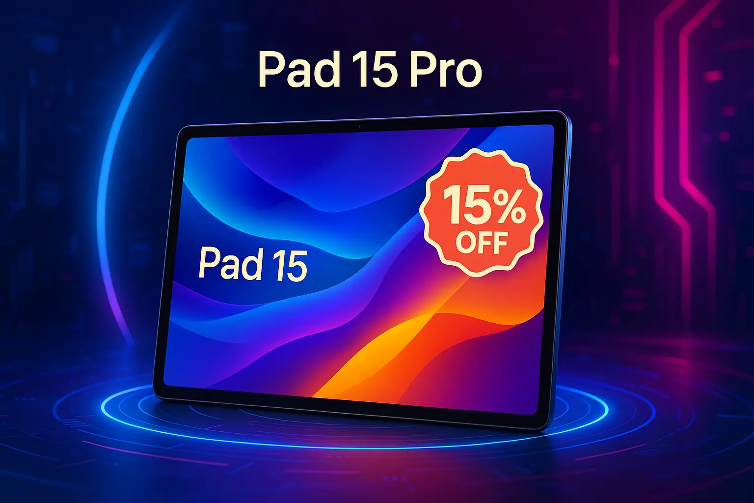 Tablet PAD 15 Pro com 15% OFF na Amazon