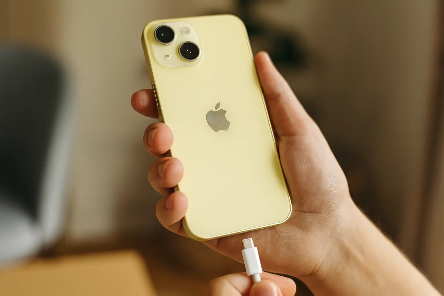 Apple iPhone 15 Plus (128 GB) — Amarelo por R$ 4.999 na Amazon; 10x sem juros