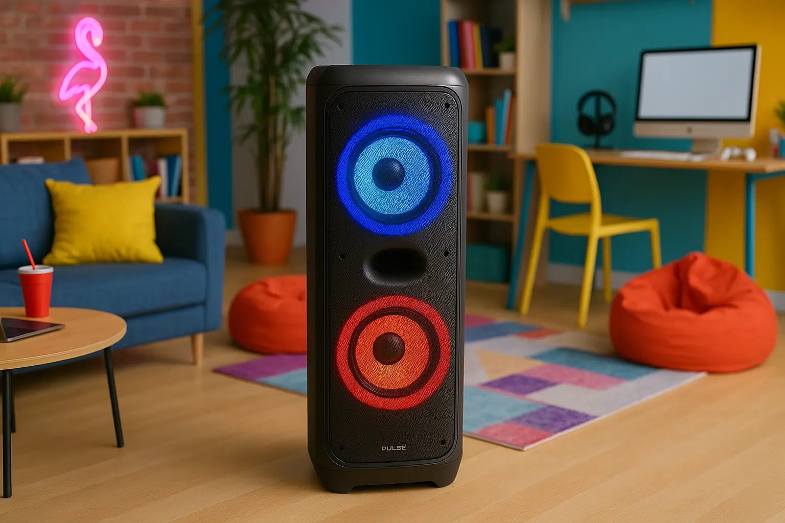 Caixa de Som Torre Double 12" Pulse com até 6% OFF na Amazon