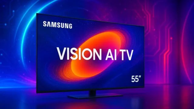 Samsung Vision AI TV 55" com 18% OFF e retirada rápida na Amazon