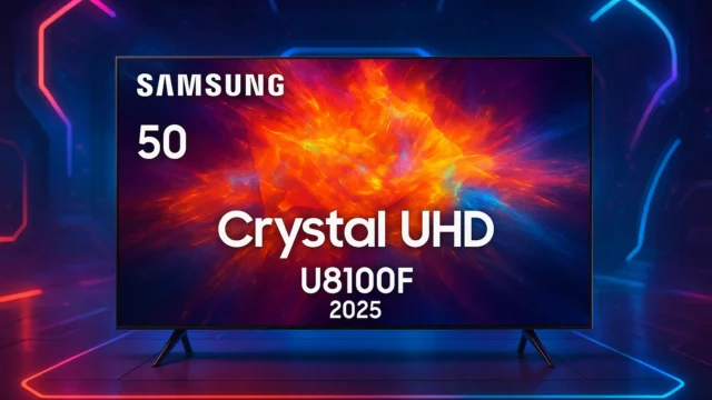 Samsung Smart TV 50" Crystal UHD 4K U8100F 2025: barato e confiável para todos os bolsos