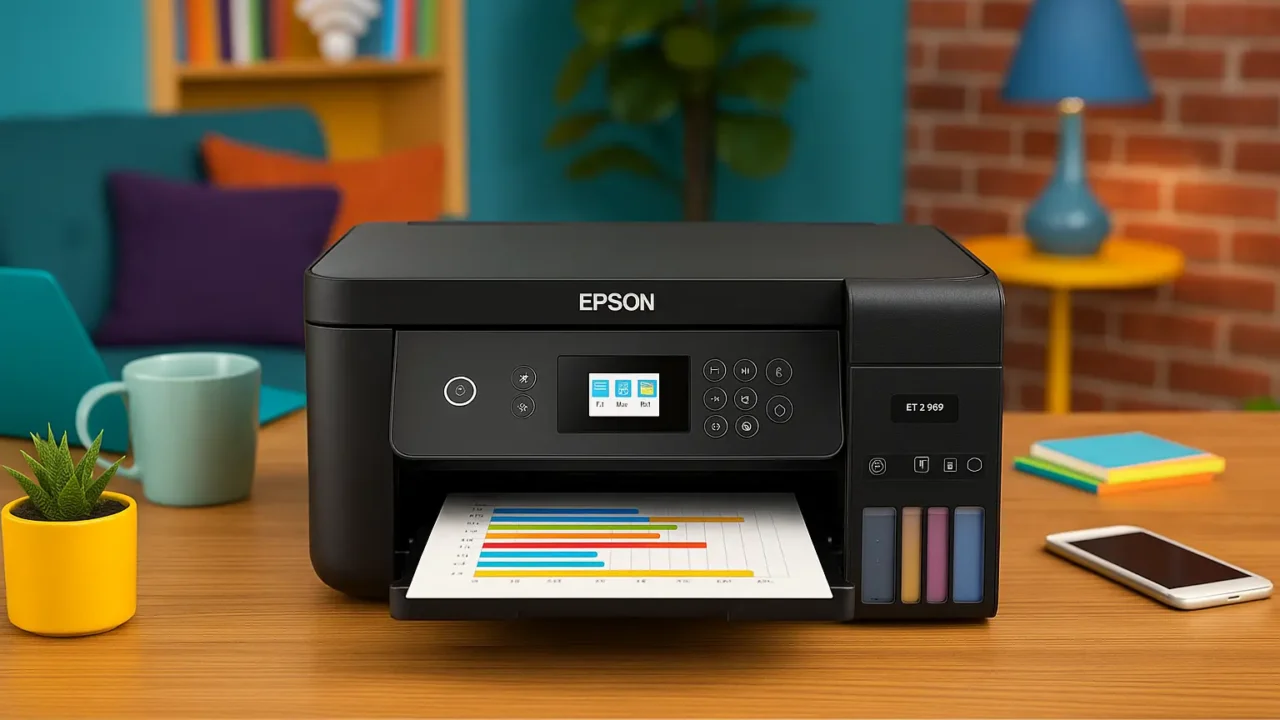 3 Epson EcoTank com tanque recarregável e impressão sem fio