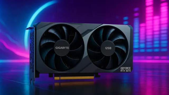 Placa de vídeo GeForce RTX 5070 12GB Gigabyte barata e confiável para todos os bolsos