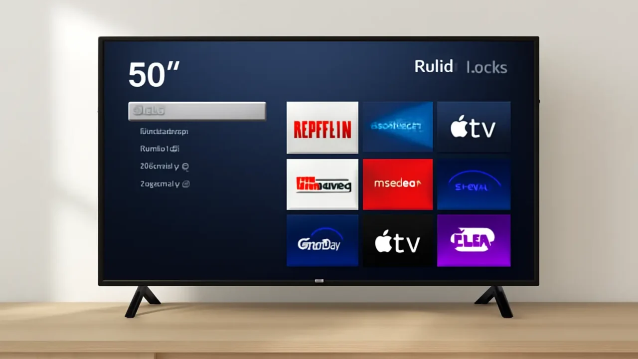 3 Smart TV 50" Roku Multi 4K Compatível com Alexa e Google Home com atualização Android garantida