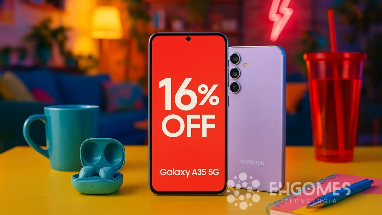 Galaxy A36 5G com 16% de desconto na Amazon
